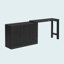 Buffet innovant avec 2 portes, 3 tiroirs et un plateau coulissant réglable pour une utilisation flexible-43859420