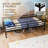 Twin-Size Bed Frame, Daybed With Side Rails, Classic Metal Platform Bed, No Mattress Required, Modern Minimalist Style, Black