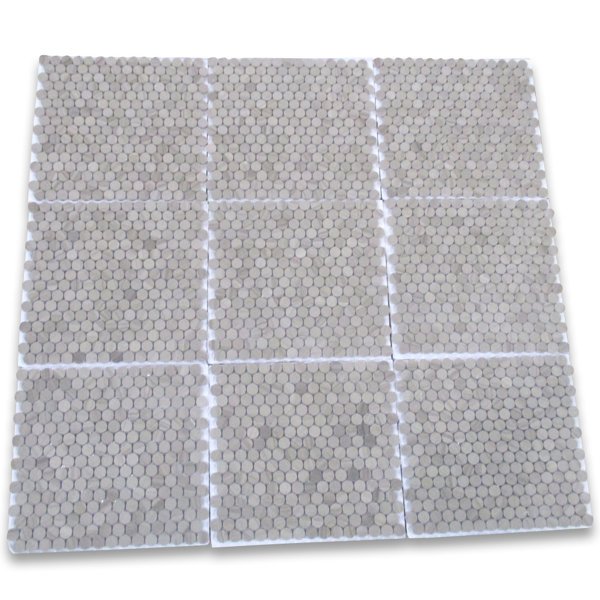 12" x 11" Marble Mosaic Wall and Floor Tile