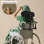 Appui-tête réglable pour fauteuil roulant réglable avec soutien cervical noir