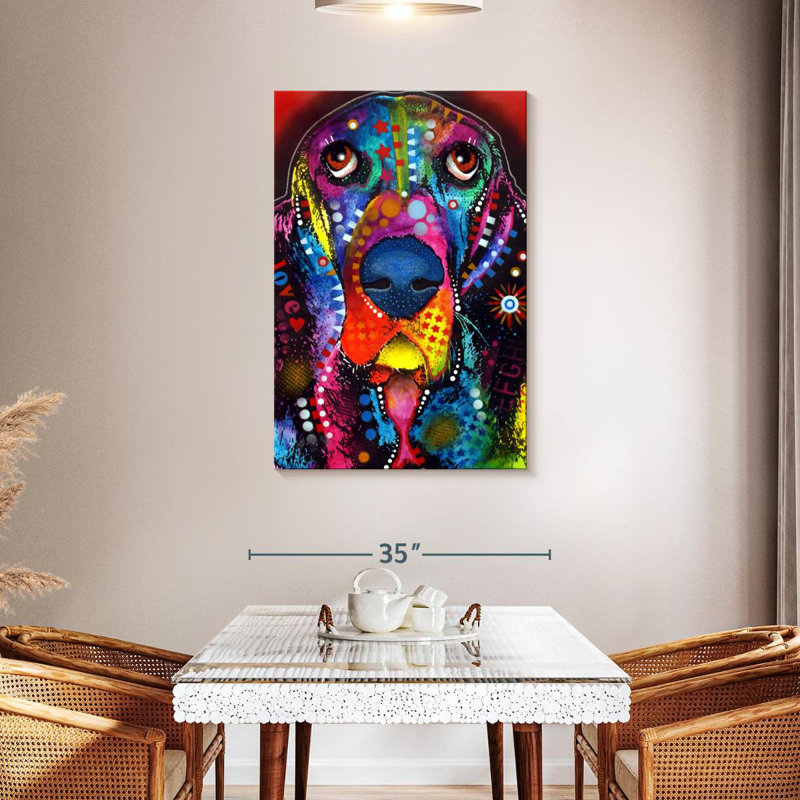 Brampt Basset I, 45" H x 30" W