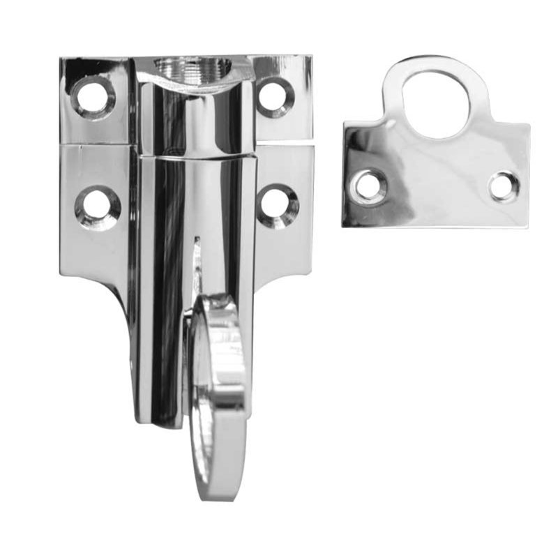 PC Fanlight Catch, Polished Chrome