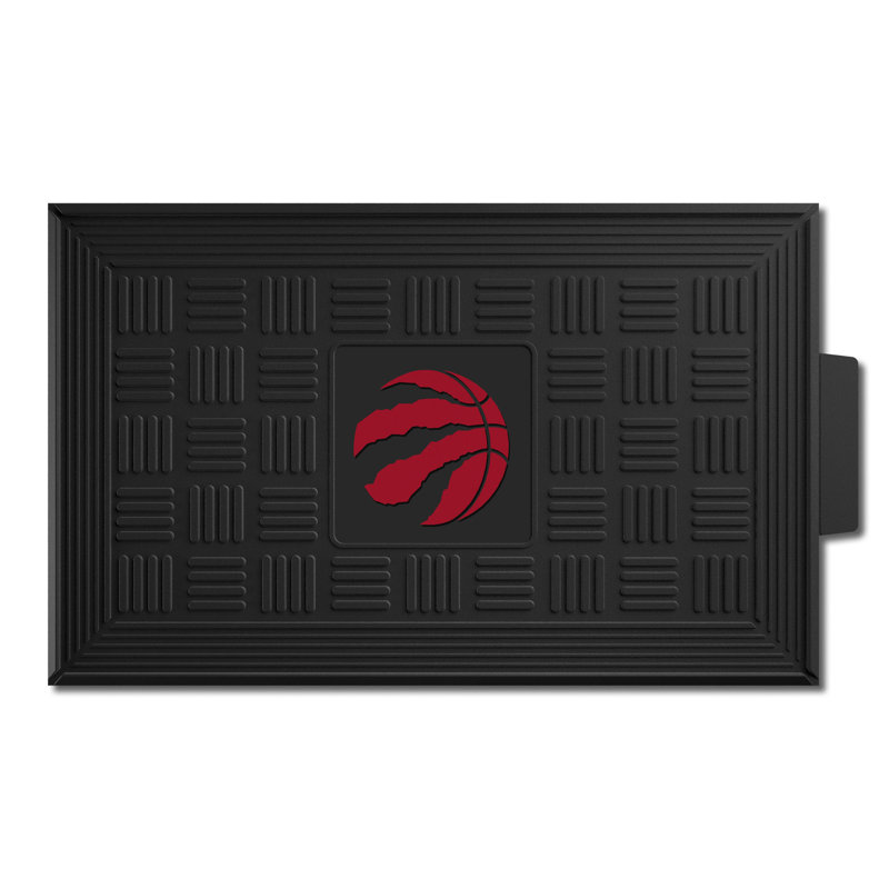 Toronto raptors médaillon 31,25 po x 19,5 po tapis de porte extérieur antidérapant