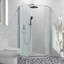 Porte de douche pivotante en verre trempé l 34 po x H 72 po-92618928