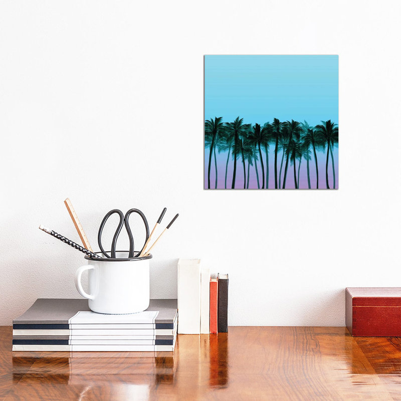 Beach Palms VIII Bold by Julia Di Sano - Wrapped Canvas Gallery-Wrapped Canvas Giclée, 30.48 cm H x 30.48 cm W