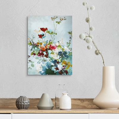" Abstract Floral 1 " Painting Print