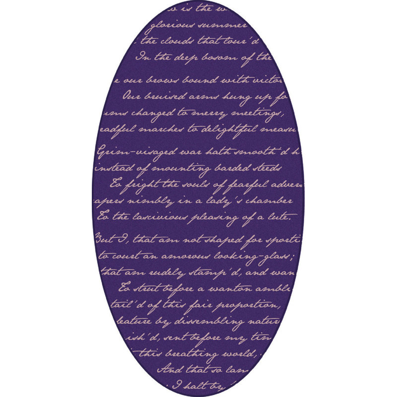 Pherson Solid Colour Area Rug, Oval 230 x 430cm