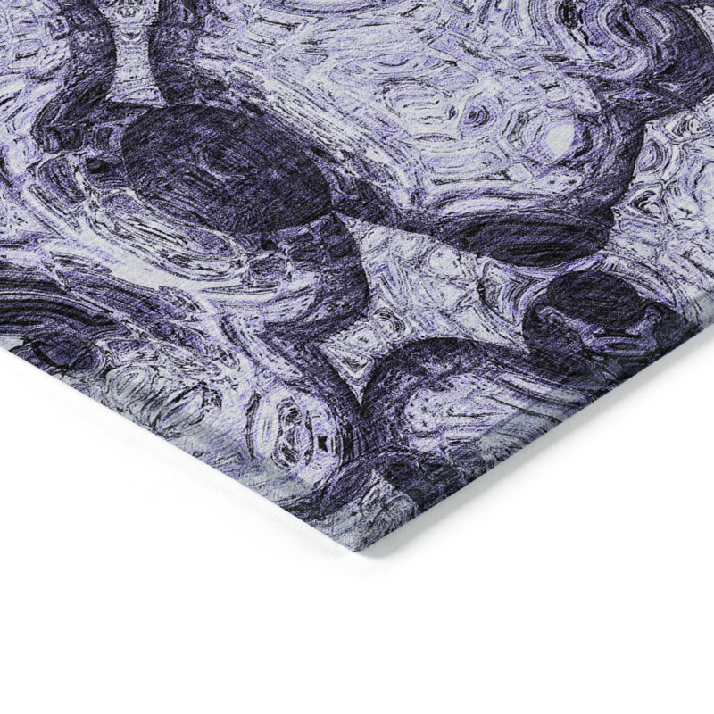 Loreen Washable Abstract Indoor / Outdoor Rug, Rectangle 10' x 14'