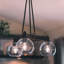 Saltash 3 - Light Steel Dimmable Round Chandelier