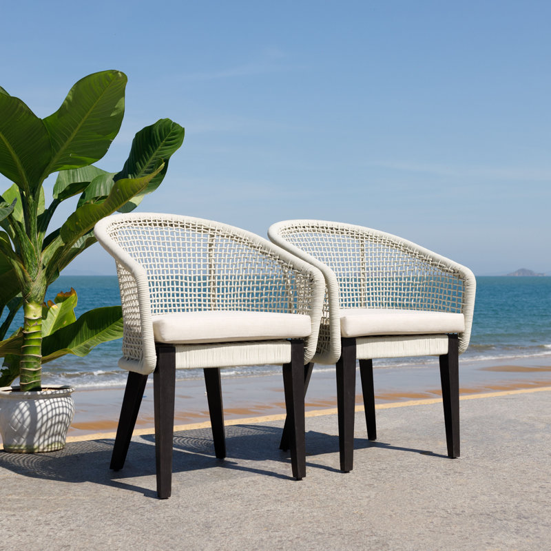 Saxon Rope Chair Set Of 2, Taupe