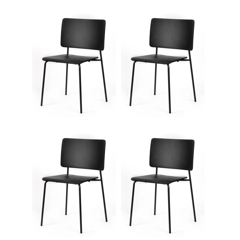 Mia empilable (ensemble de 4), Noir
