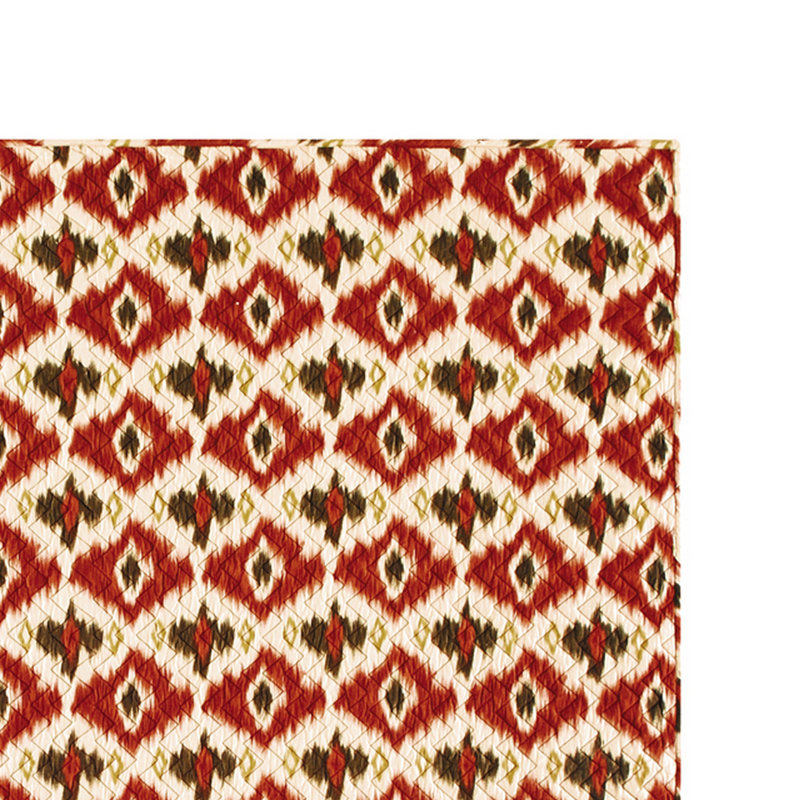 Ikat Cotton Quilted Throw Blanket