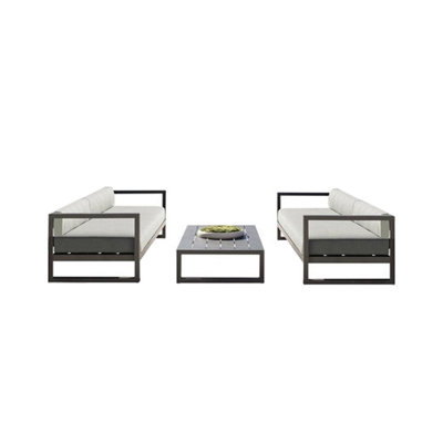 Canapé d'extérieur en aluminium pour terrasse