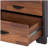 Walnut and Espresso 3-drawer Rectangular Accent Table
