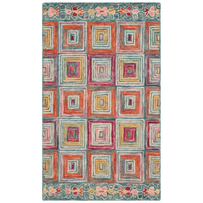 Deyoung Hand Tufted Wool Geometric Rug