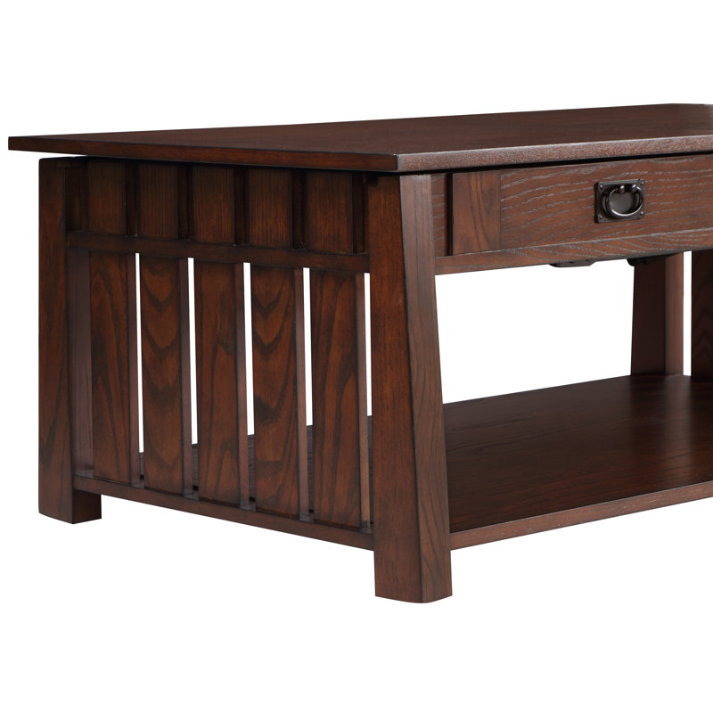 Single Coffee Table, Dark Oak