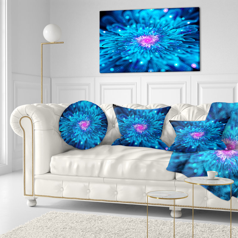 Coussin lombaire floral brillant à fleurs