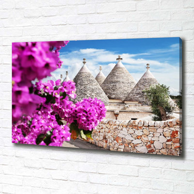 Trulli Houses - Wrapped Canvas Print
