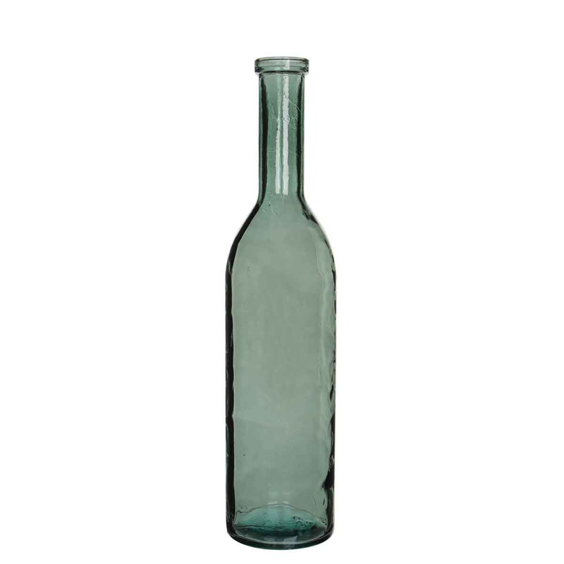 Elektra Glass Decorative Bottle, 75cm H x 18cm W x 18cm D, Grey