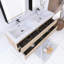 Meuble-lavabo mural double 59 po avec plateau en résine Macmaster-604255676