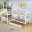 Lit superposé simple au-dessus de simple en L avec lit gigogne simple-1462527136