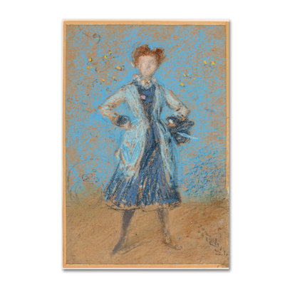 « the blue fille », reproduction sur toile tendue