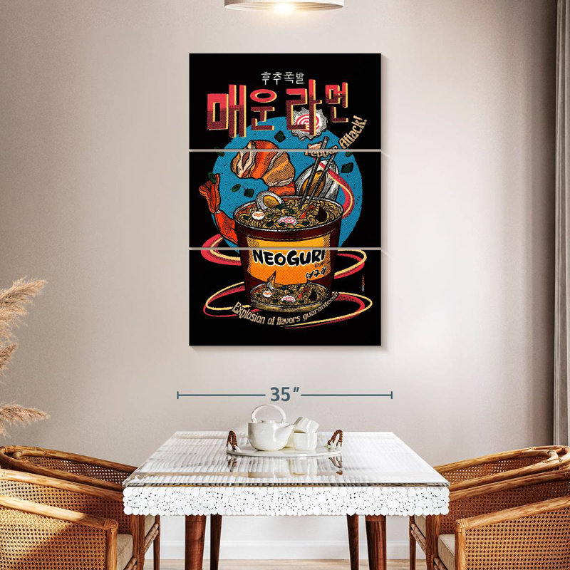 Yarlin Spicy Noodles, 65" H x 42" W