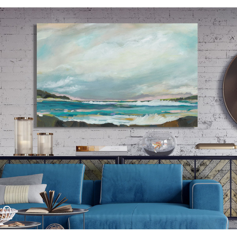 « seaside view iii », reproduction, H 12 po x l 18 po x P 1,5 po, Toile tendue