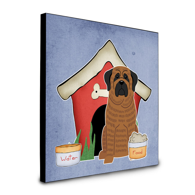Panneau mural d’art collection dog house Scarvinia, Mastiff bringé