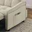 Lit en velours beige avec fonction coulissante, dossier réglable, charge, canapé-lit de style moderne, tissu pour toutes les occasions-308895462