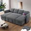 Canapé-lit modulaire coulissant de 105 po avec rangement, canapé-lit modulaire escamotable pour le salon, canapé-lit en U convertible pour appartement-1828713541