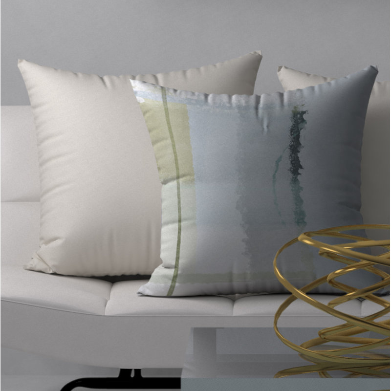 Housse de coussin carrée et insert d’approbation montsalas, H 24 po x l 24 po