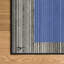 Tapis lavable à motif géométrique de 8 pi x 10 pi avec entre-deux antidérapant Read Entre les lignes II