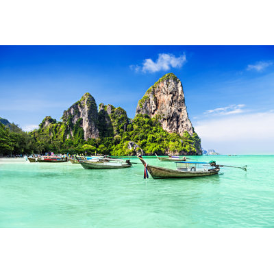 Longtale Boats - Wrapped Canvas Print