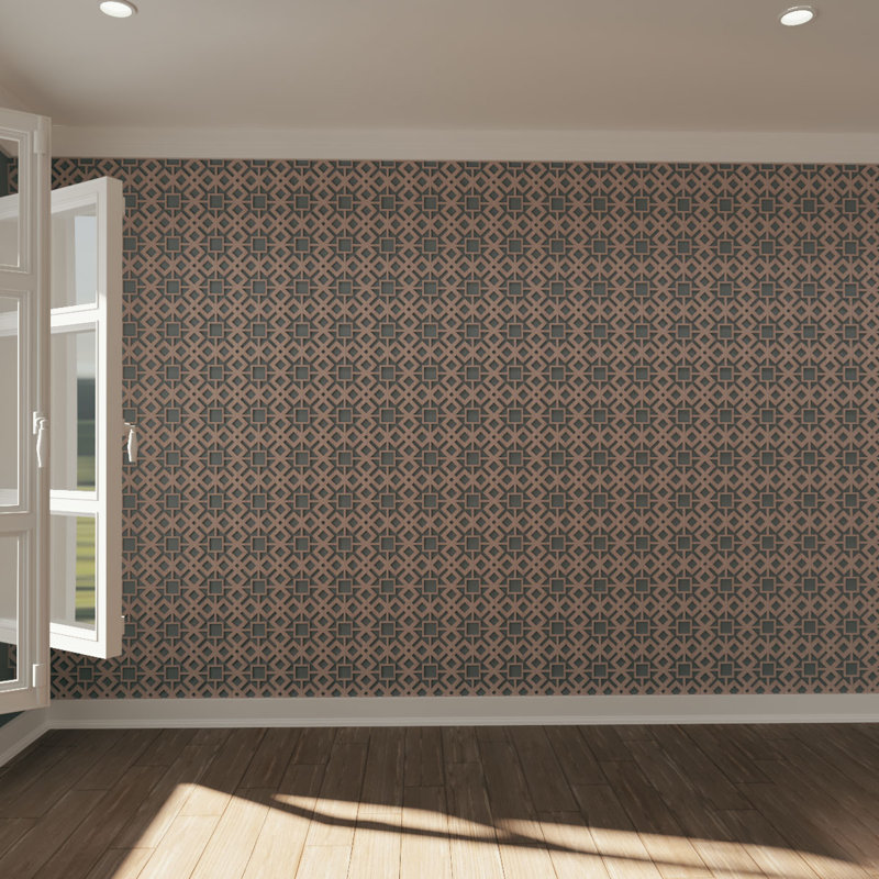 Panneau mural 3D 7,375 "x 7,375", Noyer