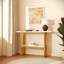Console avec cadre en métal, table d'entrée chic avec tablette de rangement