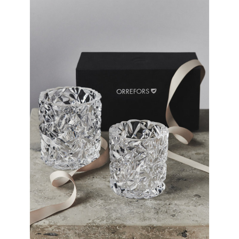 Carat Tealight Candle Holder, 3.66" H x 3.27" W x 3.27" D