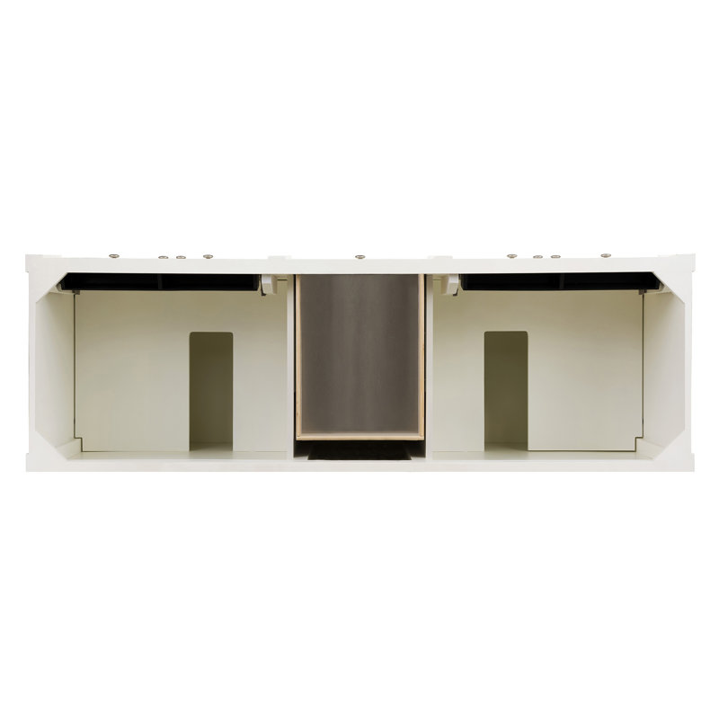 Brittany 72'' W Double Vanity, Eternal Jasmine Pearl, White