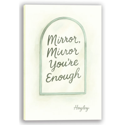 You're Enough – Inspirational Mirror Canvas Wall Art