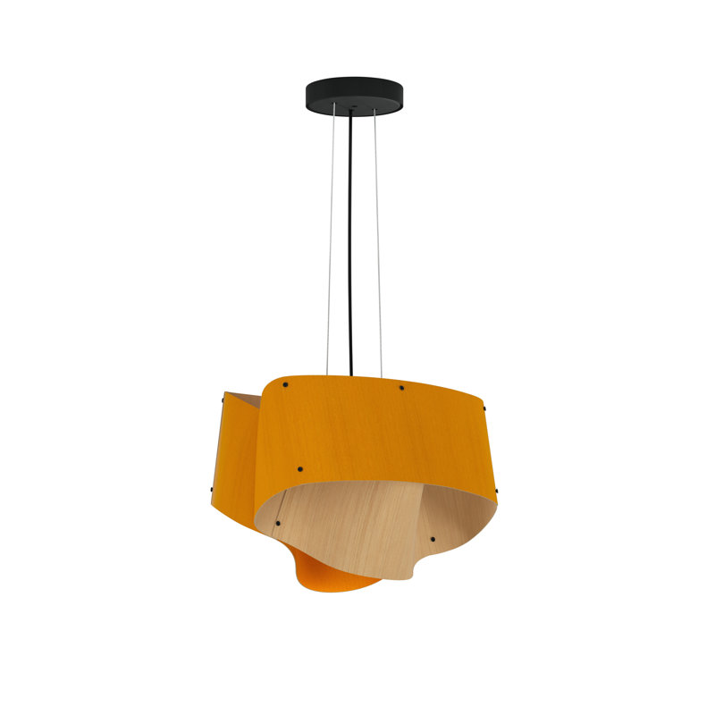 Carlotta Pendant Light, Ocher/Ash