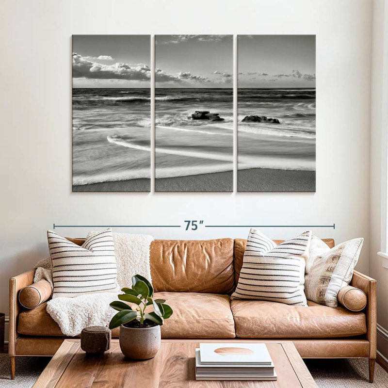 Sebbie Whispering Sands Beach, 48" H x 74" W