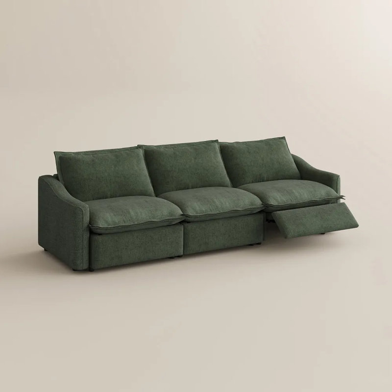 Canapé inclinable électrique ergopal, Vert, H 36 po x l 121 po x P 37,5 po