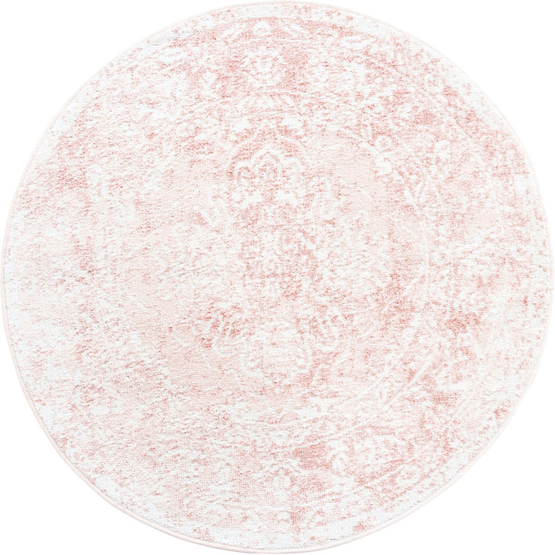 Ostby Abstract Indoor Rug, Round 3'