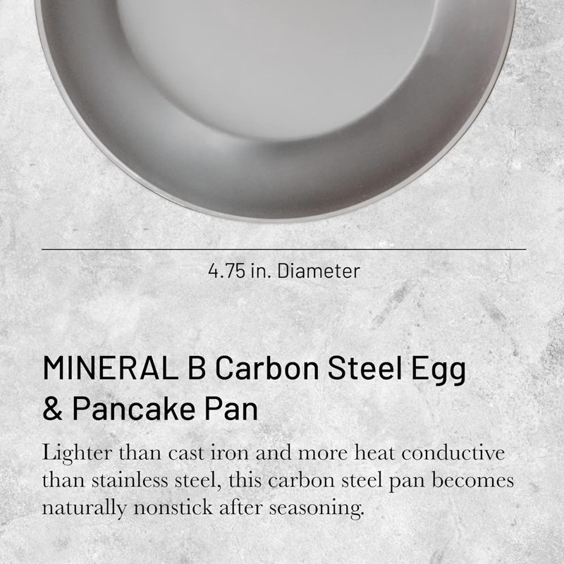 Moule à œuf et à crêpes antiadhésif rond en acier au carbone 5612,12 de De Deer, 4,75 po