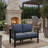 All-Weather Aluminum Patio Loveseat With Cushions-1709913874-1709913884