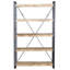 200cm H x 120cm W Solid Wood Etagere Bookcase