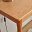 Bureau en cerisier rectangulaire en bois massif avec 1 tiroir-1081787137