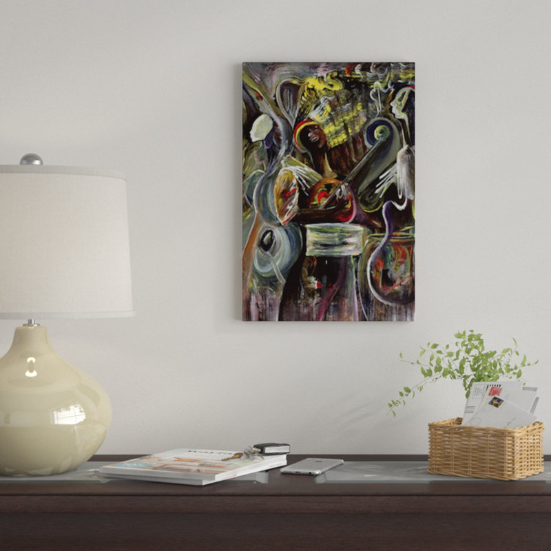 « perle jam », impression sur toile, H 18 po x l 12 po x P 1,5 po, Toile tendue, Pas de tapis