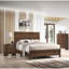 Mobilier de chambre à coucher 1 pièce à 6 tiroirs avec commode de rangement contemporaine en métal à finition rustique