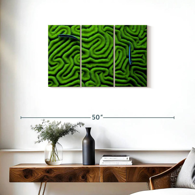 Corail vert Brampt, H 20 po x l 33 po